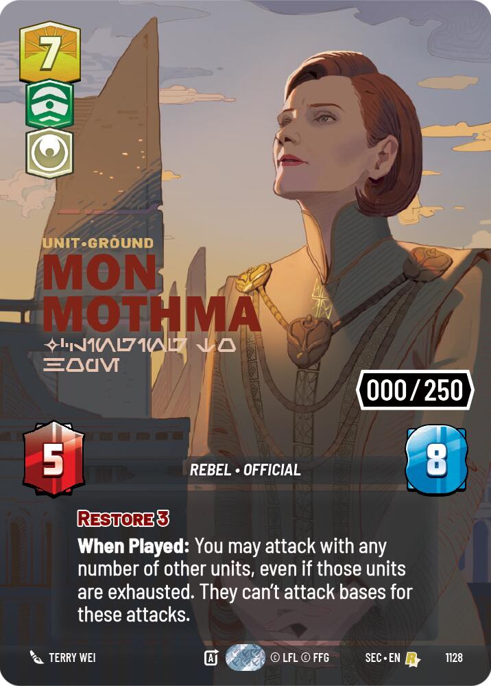 Mon Mothma - Clinging to Hope (Serialized) (1128) (1128) [Secrets of Power] | Pegasus Games WI