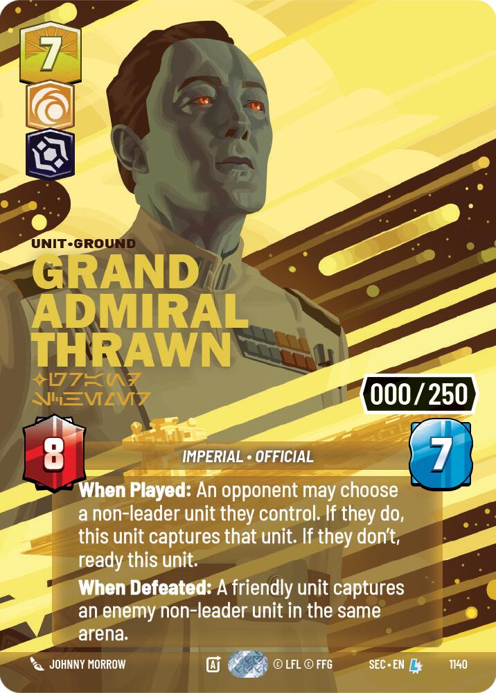 Grand Admiral Thrawn - Grand Schemer (Serialized) (1140) (1140) [Secrets of Power] | Pegasus Games WI