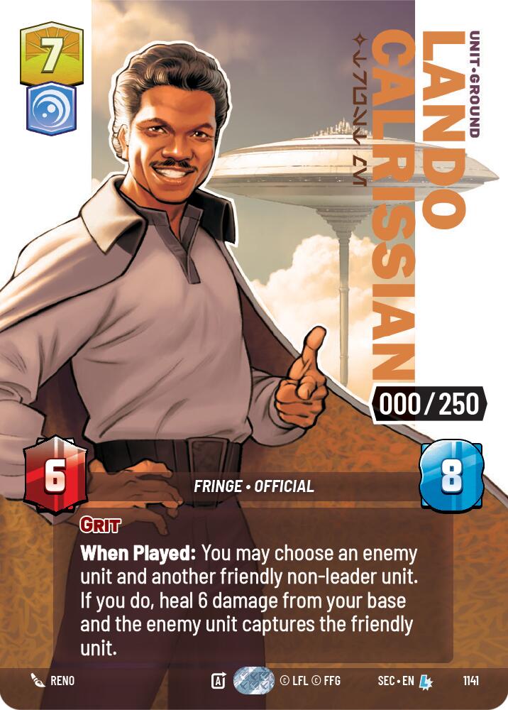 Lando Calrissian - Trust Me (Serialized) (1141) (1141) [Secrets of Power] | Pegasus Games WI