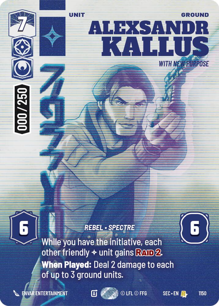 Alexsandr Kallus - With New Purpose (Serialized) (1150) (1150) [Secrets of Power] | Pegasus Games WI