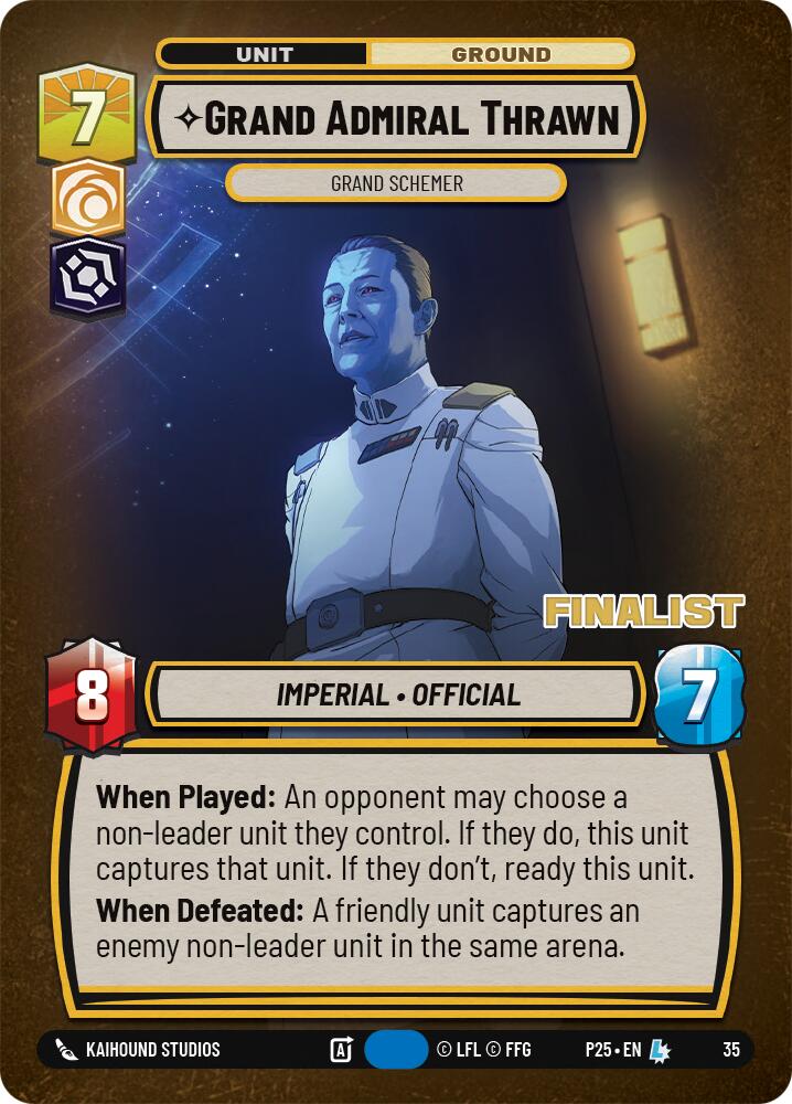 Grand Admiral Thrawn - Grand Schemer (Finalist) (35) (35) [Organized Play Promos] | Pegasus Games WI