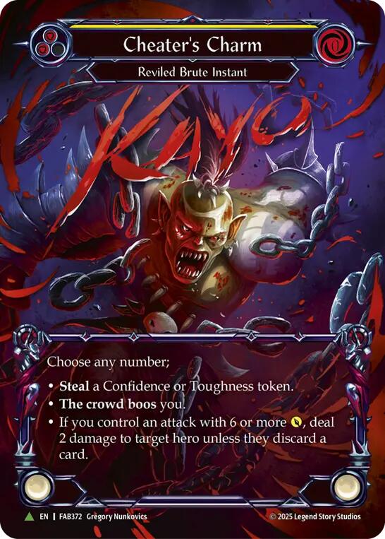 Cheater's Charm [FAB372] (Promo)  Cold Foil | Pegasus Games WI