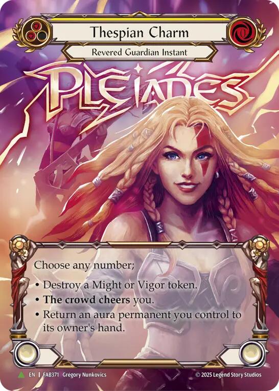 Thespian Charm [FAB371] (Promo)  Cold Foil | Pegasus Games WI