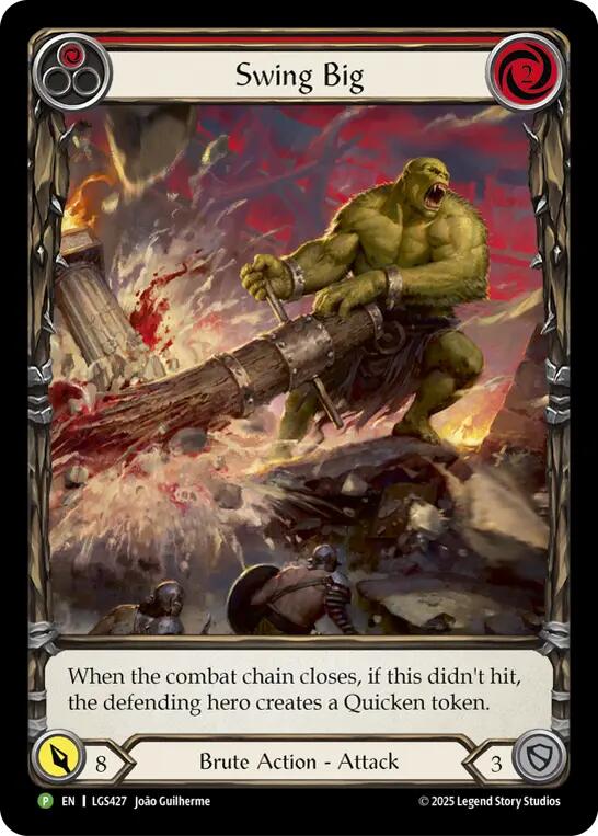 Swing Big (Extended Art) [LGS427] (Promo)  Rainbow Foil | Pegasus Games WI