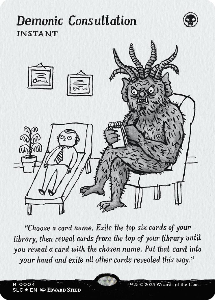 Demonic Consultation (Halo Foil) [Secret Lair Countdown Kit] | Pegasus Games WI