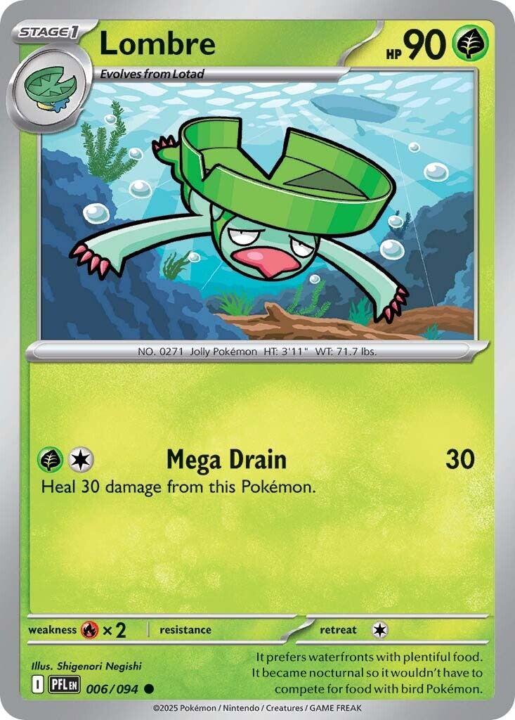 Lombre (006/094) [Mega Evolution: Phantasmal Flames] | Pegasus Games WI