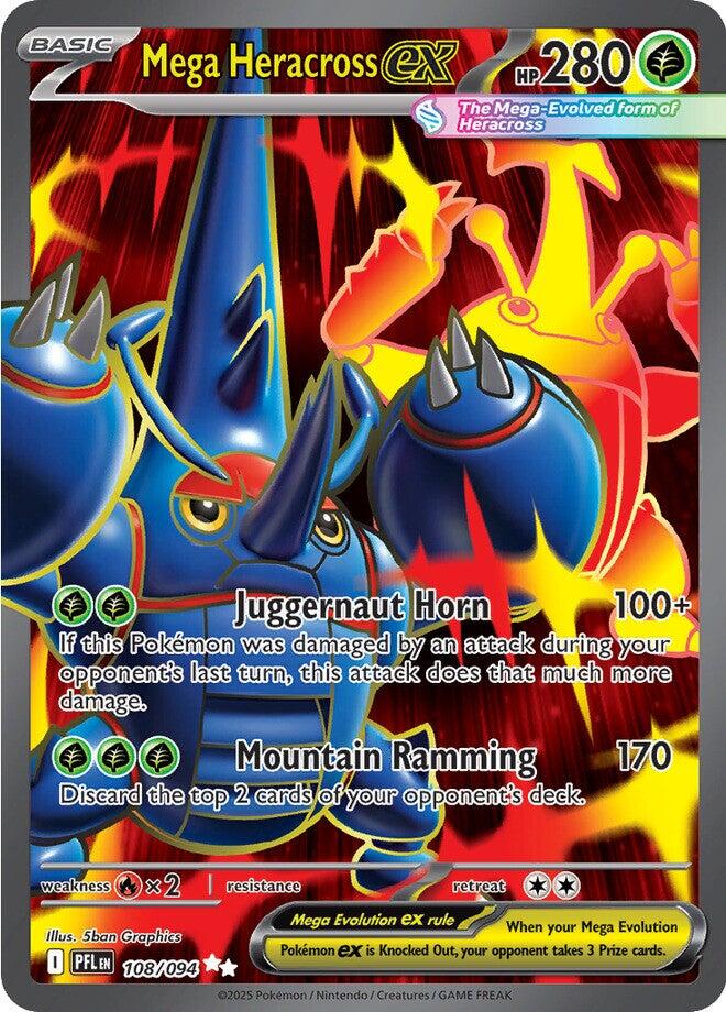 Mega Heracross ex (108/094) [Mega Evolution: Phantasmal Flames] | Pegasus Games WI