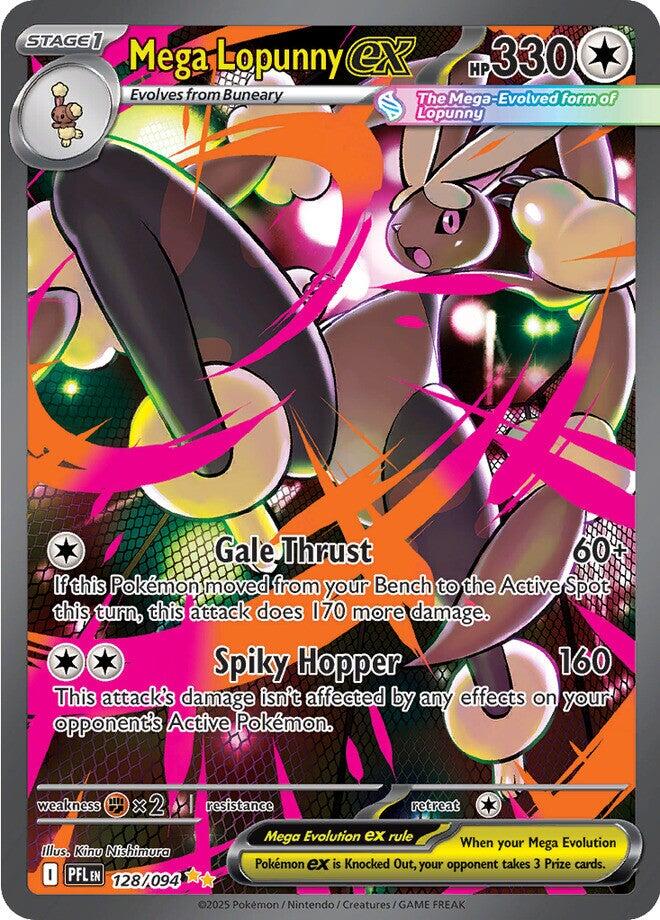 Mega Lopunny ex (128/094) [Mega Evolution: Phantasmal Flames] | Pegasus Games WI