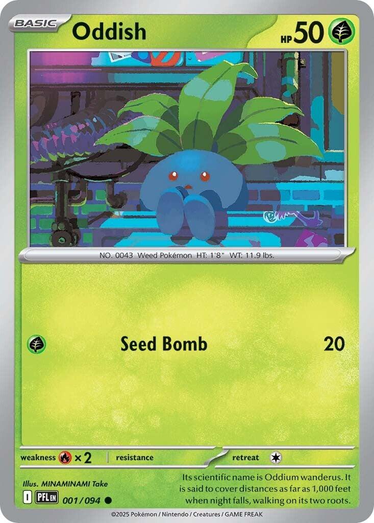 Oddish (001/094) [Mega Evolution: Phantasmal Flames] | Pegasus Games WI