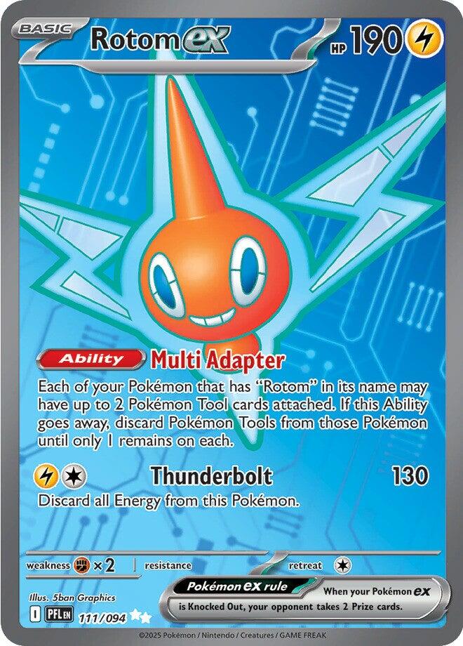 Rotom ex (111/094) [Mega Evolution: Phantasmal Flames] | Pegasus Games WI