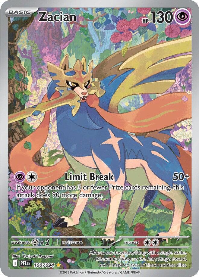 Zacian (100/094) [Mega Evolution: Phantasmal Flames] | Pegasus Games WI