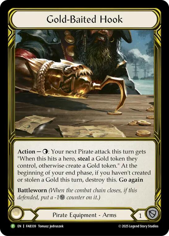 Gold-Baited Hook (Golden) [FAB339] (Promo)  Cold Foil | Pegasus Games WI