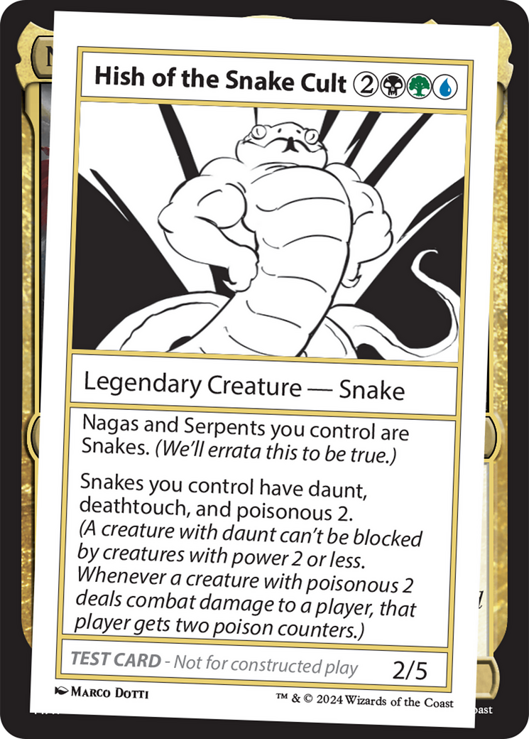 Hish of the Snake Cult [Mystery Booster 2 Playtest Cards] | Pegasus Games WI