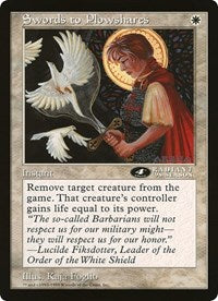 Swords to Plowshares (4th Place) (Oversized) [Oversize Cards] | Pegasus Games WI