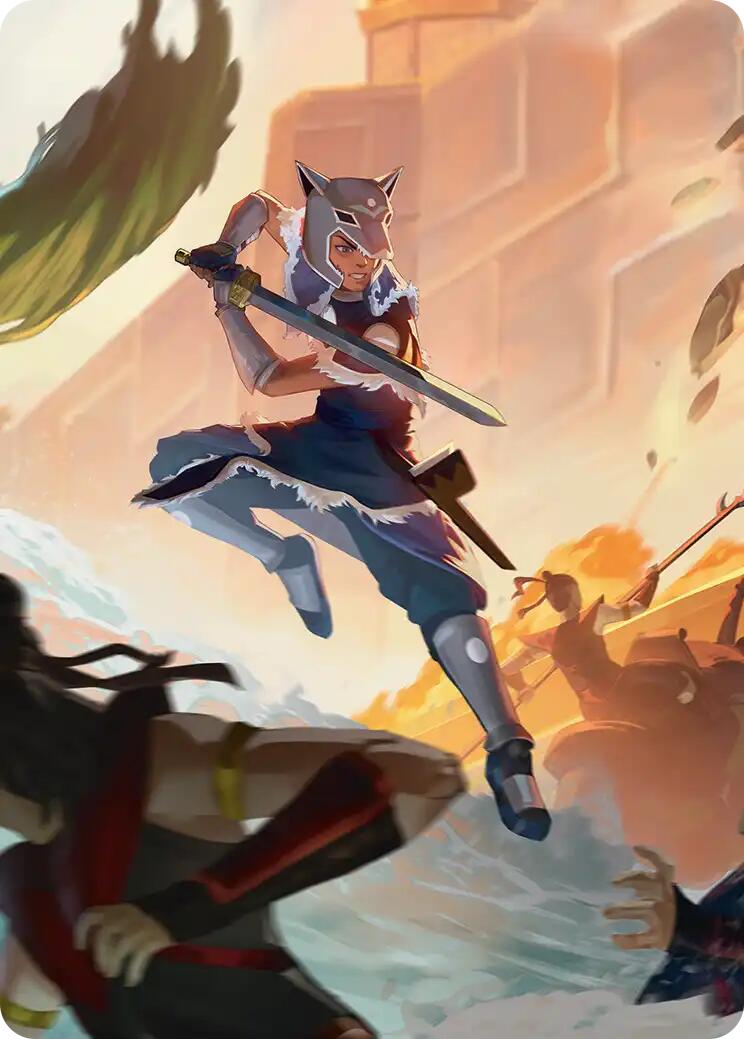 Sokka's Charge Art Card [Avatar: The Last Airbender Art Series] | Pegasus Games WI