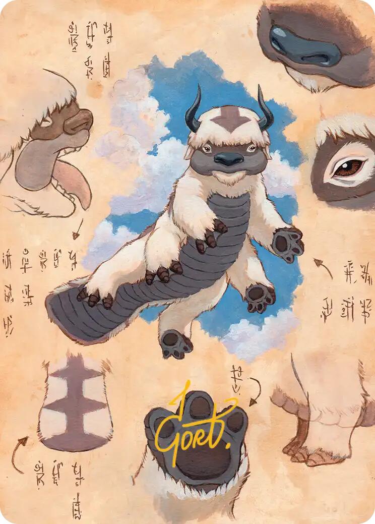 Appa, Steadfast Guardian Art Card (Gold-Stamped Signature) [Avatar: The Last Airbender Art Series] | Pegasus Games WI