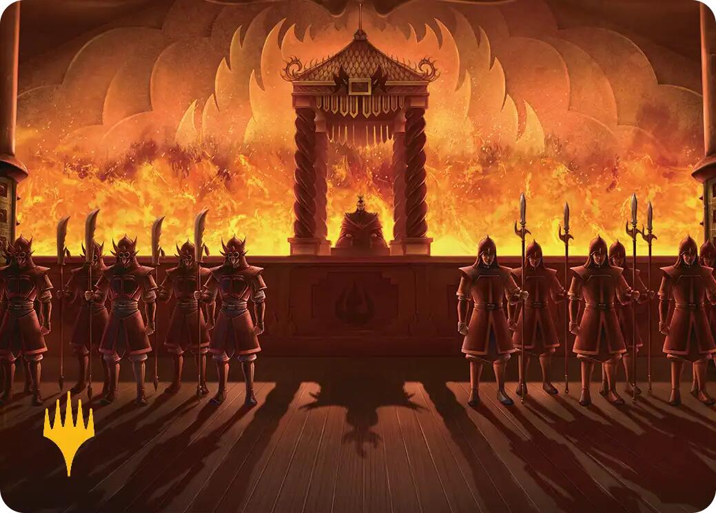 Fire Lord Ozai Art Card (Gold-Stamped Planeswalker Symbol) [Avatar: The Last Airbender Art Series] | Pegasus Games WI