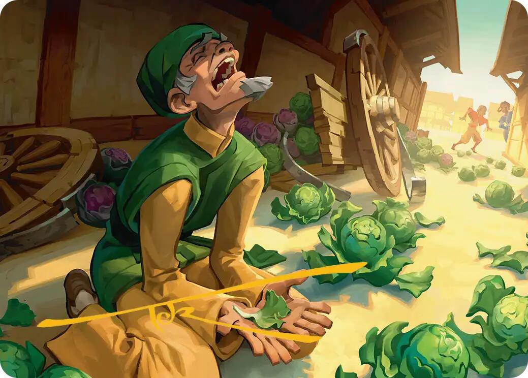 Unlucky Cabbage Merchant Art Card (Gold-Stamped Signature) [Avatar: The Last Airbender Art Series] | Pegasus Games WI