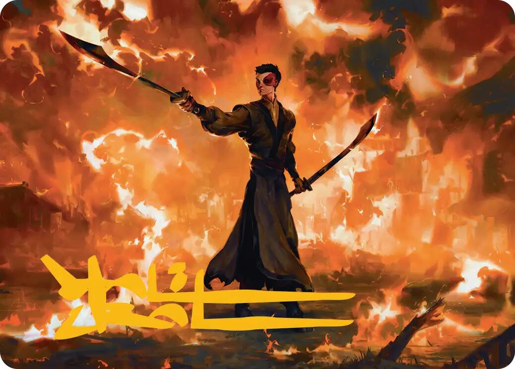Zuko, Conflicted Art Card (Gold-Stamped Signature) [Avatar: The Last Airbender Art Series] | Pegasus Games WI