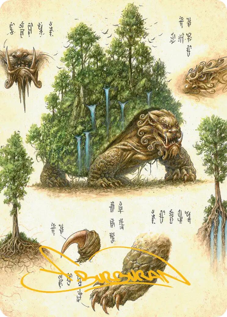 The Lion-Turtle Art Card (Gold-Stamped Signature) [Avatar: The Last Airbender Art Series] | Pegasus Games WI