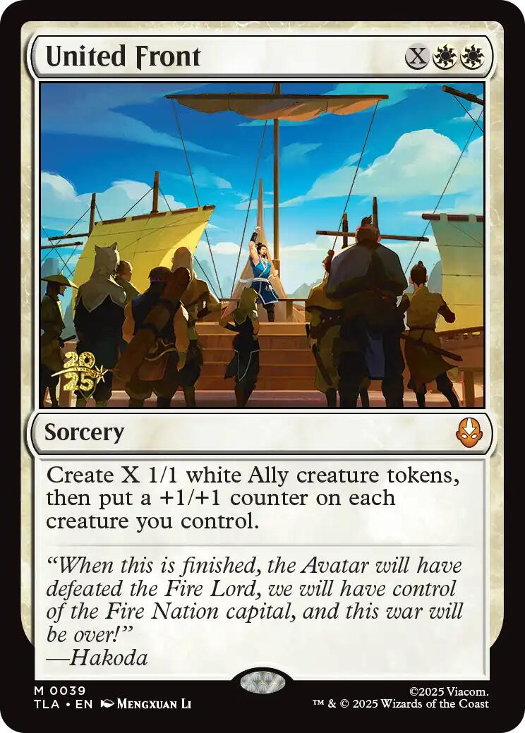 United Front [Avatar: The Last Airbender Prerelease Cards] | Pegasus Games WI
