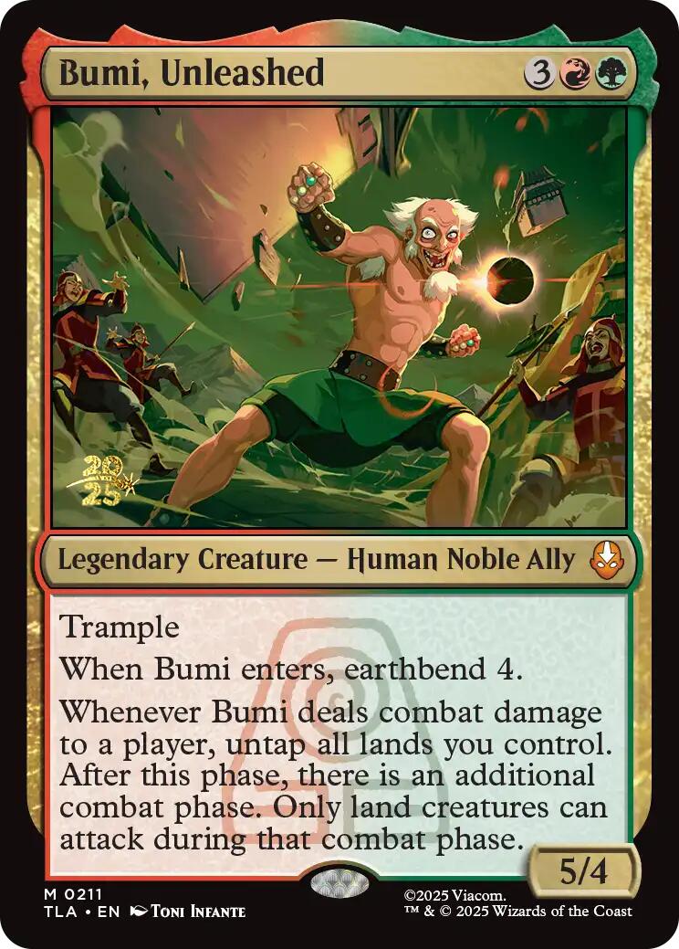 Bumi, Unleashed [Avatar: The Last Airbender Prerelease Cards] | Pegasus Games WI