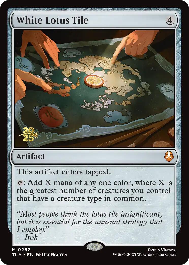White Lotus Tile [Avatar: The Last Airbender Prerelease Cards] | Pegasus Games WI