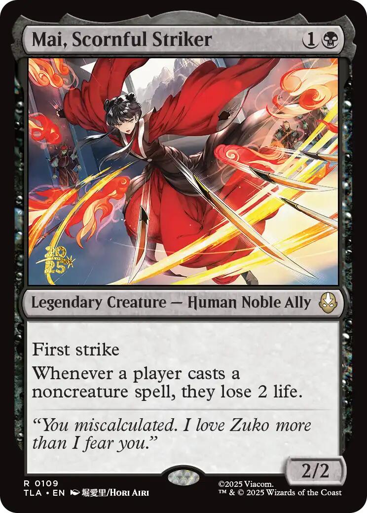 Mai, Scornful Striker [Avatar: The Last Airbender Prerelease Cards] | Pegasus Games WI