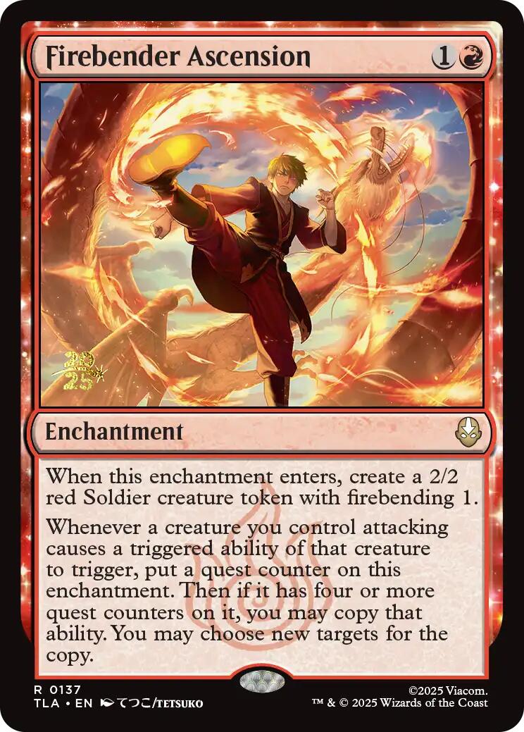 Firebender Ascension [Avatar: The Last Airbender Prerelease Cards] | Pegasus Games WI
