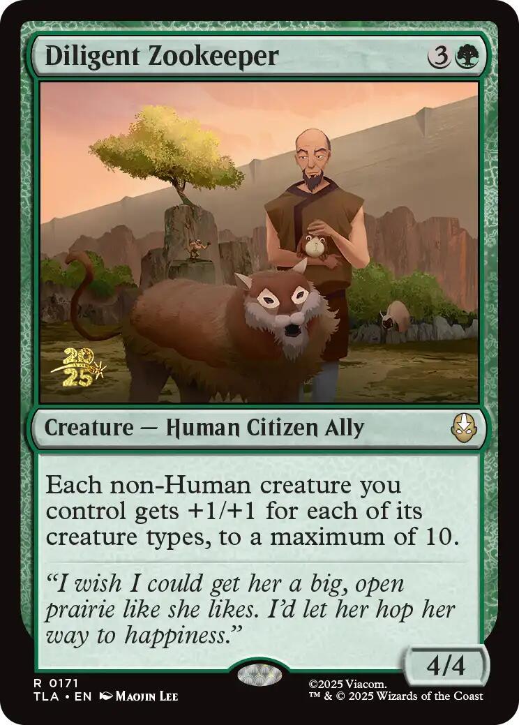 Diligent Zookeeper [Avatar: The Last Airbender Prerelease Cards] | Pegasus Games WI