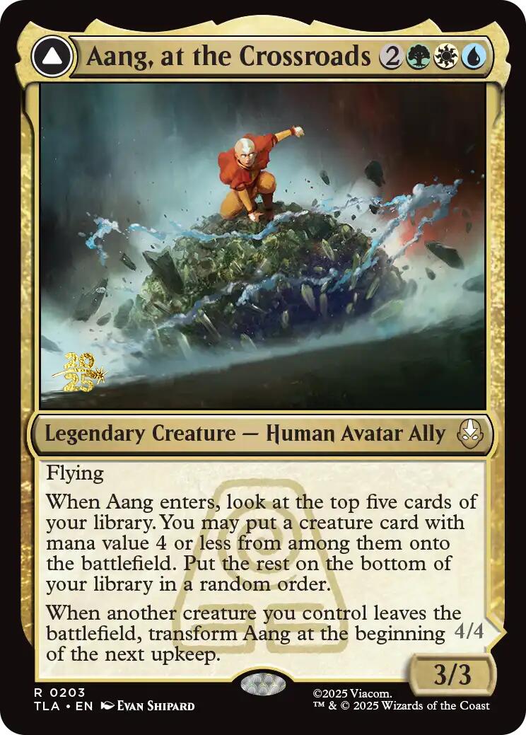 Aang, at the Crossroads [Avatar: The Last Airbender Prerelease Cards] | Pegasus Games WI