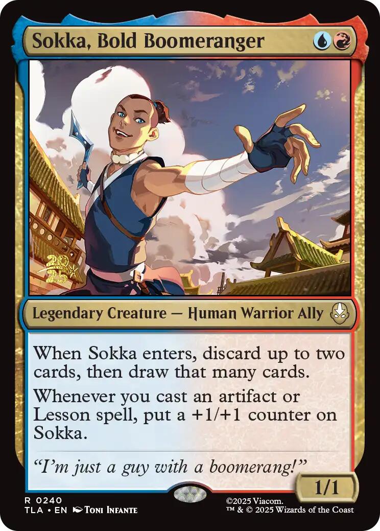 Sokka, Bold Boomeranger [Avatar: The Last Airbender Prerelease Cards] | Pegasus Games WI