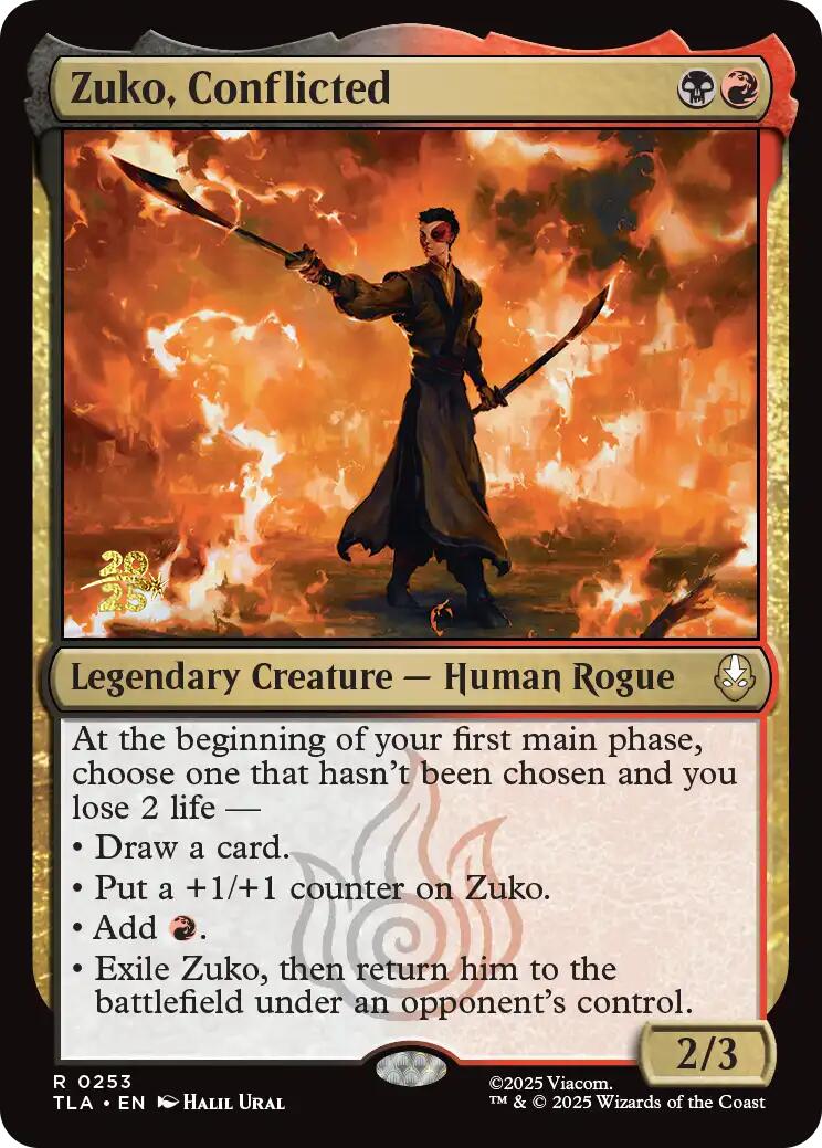 Zuko, Conflicted [Avatar: The Last Airbender Prerelease Cards] | Pegasus Games WI