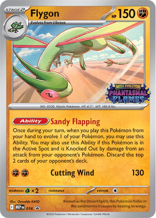 Flygon (016) (Prerelease) [Mega Evolution Promo] | Pegasus Games WI