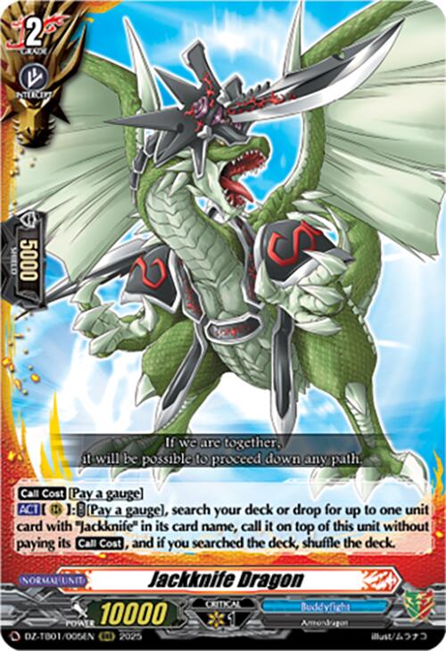 Jackknife Dragon (DZ-TB01/005EN) (DZ-TB01/005EN) [Future Card Buddyfight] | Pegasus Games WI