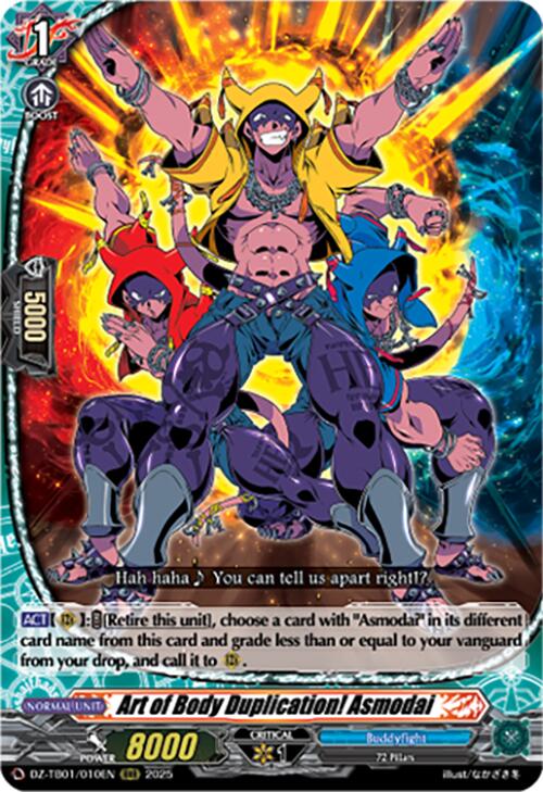 Art of Body Duplication! Asmodai (DZ-TB01/010EN) (DZ-TB01/010EN) [Future Card Buddyfight] | Pegasus Games WI