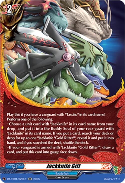 Jackknife Gift (DZ-TB01/025EN) (DZ-TB01/025EN) [Future Card Buddyfight] | Pegasus Games WI