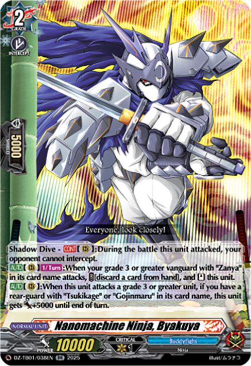 Nanomachine Ninja, Byakuya (DZ-TB01/038EN) (DZ-TB01/038EN) [Future Card Buddyfight] | Pegasus Games WI