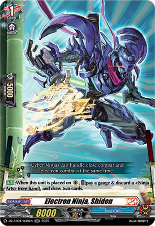 Electron Ninja, Shiden (DZ-TB01/039EN) (DZ-TB01/039EN) [Future Card Buddyfight] | Pegasus Games WI