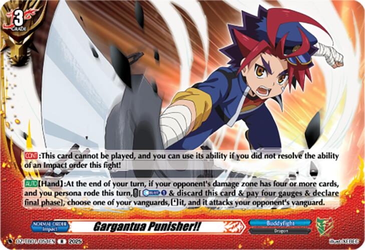 Gargantua Punisher!! (DZ-TB01/054EN) (DZ-TB01/054EN) [Future Card Buddyfight] | Pegasus Games WI
