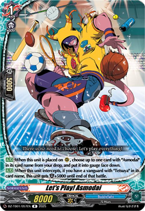 Let's Play! Asmodai (DZ-TB01/057EN) (DZ-TB01/057EN) [Future Card Buddyfight] | Pegasus Games WI
