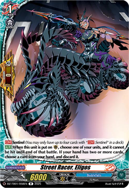 Street Racer, Eligos (DZ-TB01/058EN) (DZ-TB01/058EN) [Future Card Buddyfight] | Pegasus Games WI