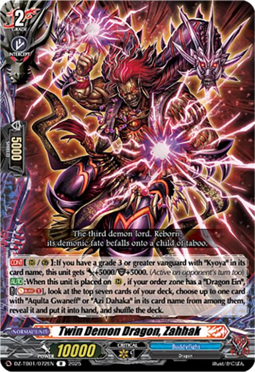 Twin Demon Dragon, Zahhak (DZ-TB01/072EN) (DZ-TB01/072EN) [Future Card Buddyfight] | Pegasus Games WI