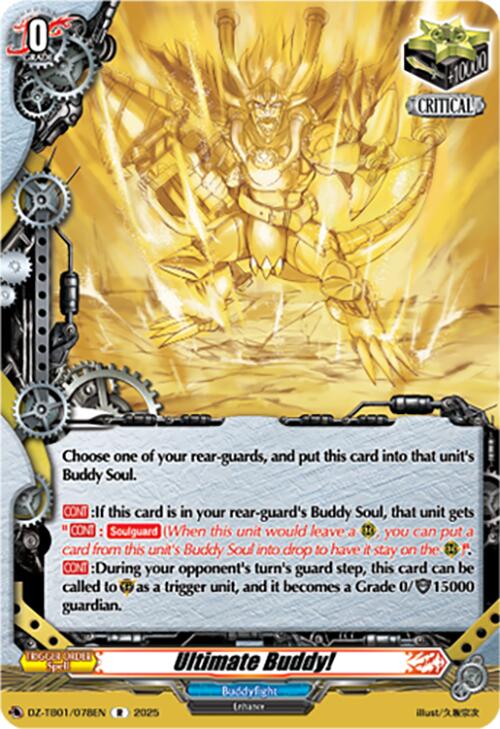 Ultimate Buddy! (DZ-TB01/078EN) (DZ-TB01/078EN) [Future Card Buddyfight] | Pegasus Games WI