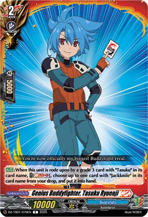 Genius Buddyfighter, Tasuku Ryuenji (DZ-TB01/079EN) (DZ-TB01/079EN) [Future Card Buddyfight] | Pegasus Games WI