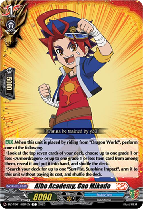 Aibo Academy, Gao Mikado (DZ-TB01/084EN) (DZ-TB01/084EN) [Future Card Buddyfight] | Pegasus Games WI