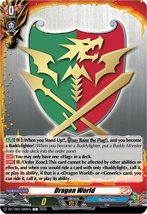 Dragon World (DZ-TB01/088EN) (DZ-TB01/088EN) [Future Card Buddyfight] | Pegasus Games WI