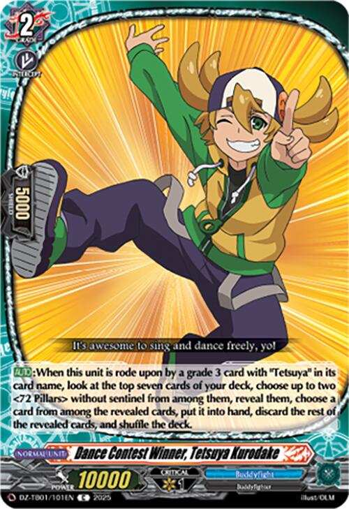 Dance Contest Winner, Tetsuya Kurodake (DZ-TB01/101EN) (DZ-TB01/101EN) [Future Card Buddyfight] | Pegasus Games WI