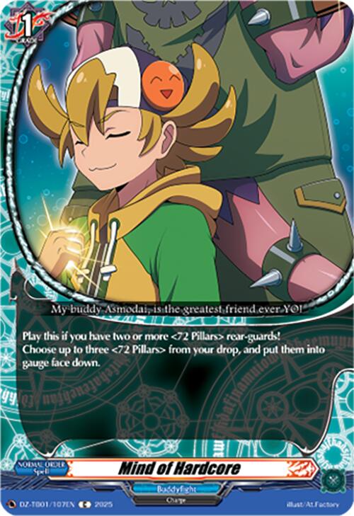 Mind of Hardcore (DZ-TB01/107EN) (DZ-TB01/107EN) [Future Card Buddyfight] | Pegasus Games WI