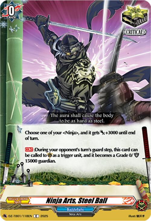 Ninja Arts, Steel Ball (DZ-TB01/118EN) (DZ-TB01/118EN) [Future Card Buddyfight] | Pegasus Games WI